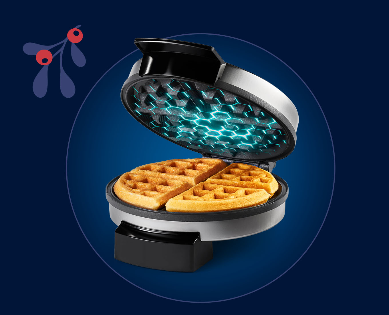 DiamondForce Nonstick Belgian Waffle Maker